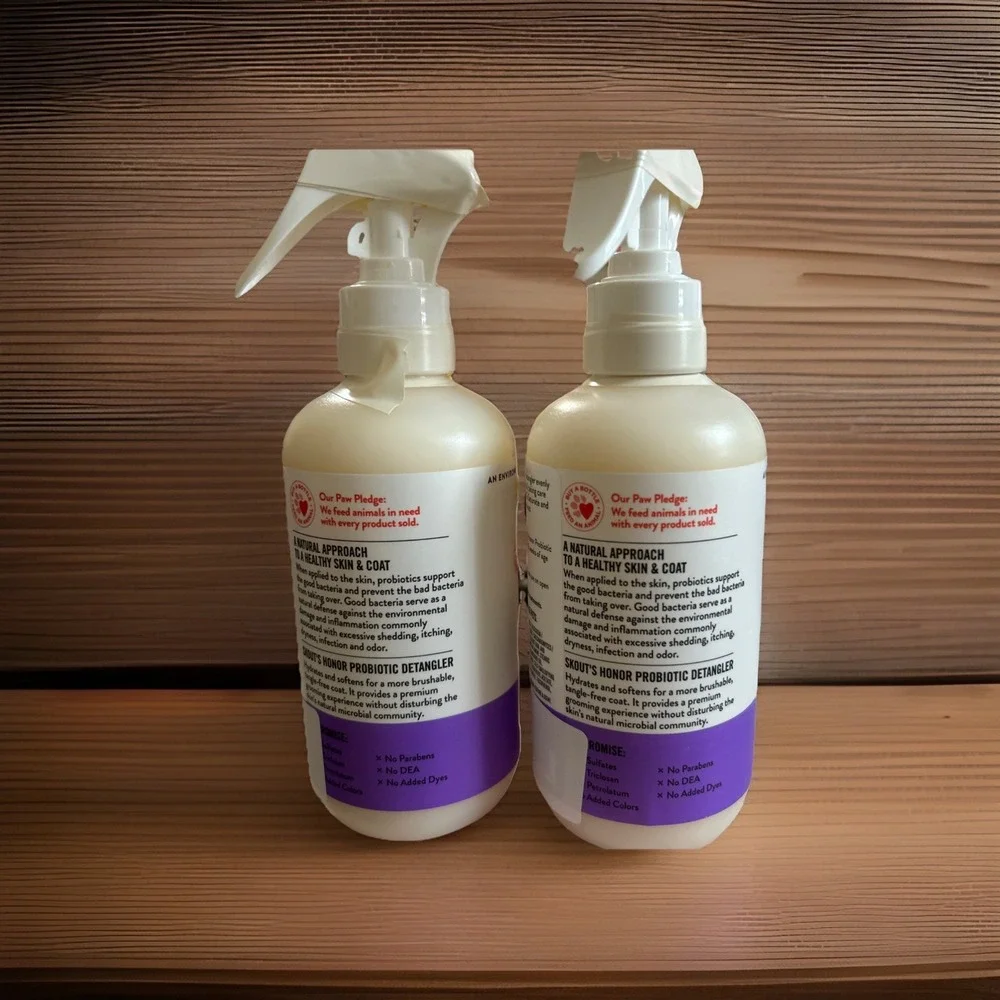 Skout's Honor DETANGLER LAVENDER 8oz‎ LOT OF 2 New Sealed